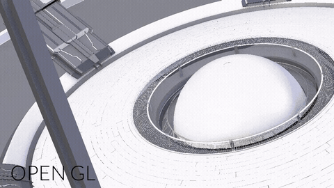 Comparison of OpenGL, clay, and fully rendered 3D squash ball.